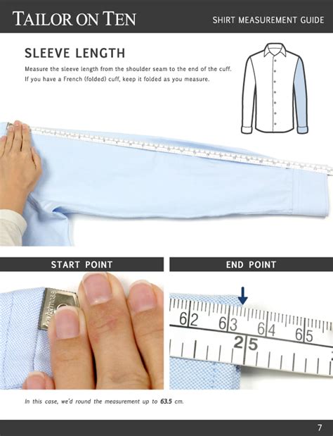 Shirt Measurement Guide Tailor On Ten