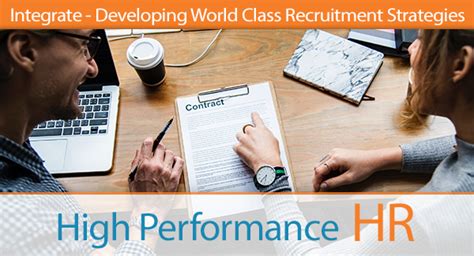 Integrate Developing World Class Recruitment Strategies In His Name Hr