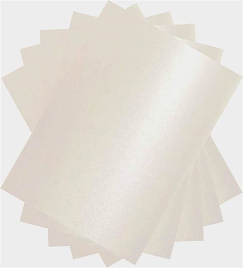 Stella Crafts Pearl White A4 Card Stock X 50 Sheets 250gsm Double