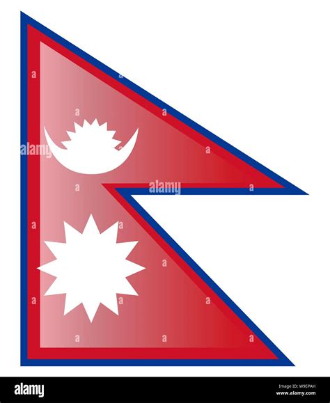 National Nepal Flag Official Colors And Proportion Correctly National