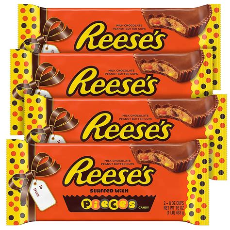 Reeses Peanut Butter Cup With Pieces T 1 Pound Packpack Of 4