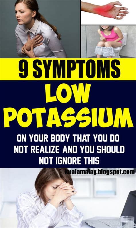 9 symptoms of low potassium levels in your body that you should not ignore