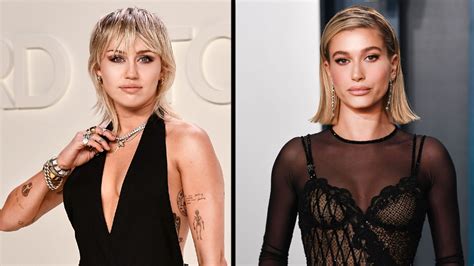 miley cyrus explains to hailey bieber why she left the church us weekly