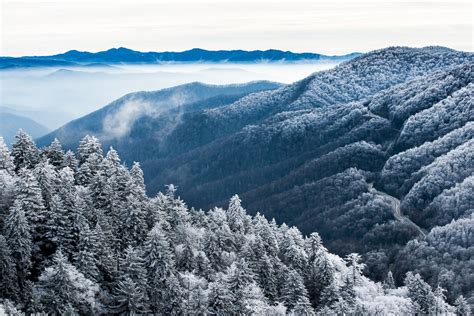 Smoky Mountain Winter Wallpaper Wallpapersafari