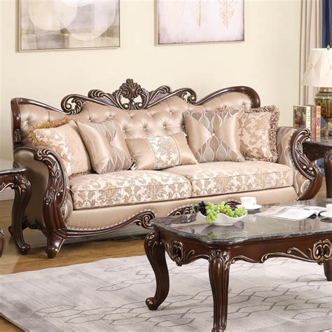New Classic Furniture Constantine U532 30 Traditional Sofa With Button