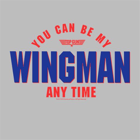 Mens Top Gun You Can Be My Wingman Anytime T Shirt Fifth Sun