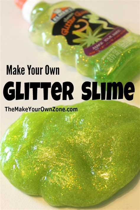 If you are using a dust, than you will want to apply more than you will need, for the glue must fully covered. Make Your Own Glitter Slime | The Make Your Own Zone