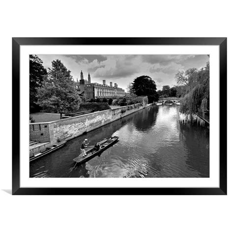 The Backs Clare And Kings College Cambridge Picture Framed And Mounted