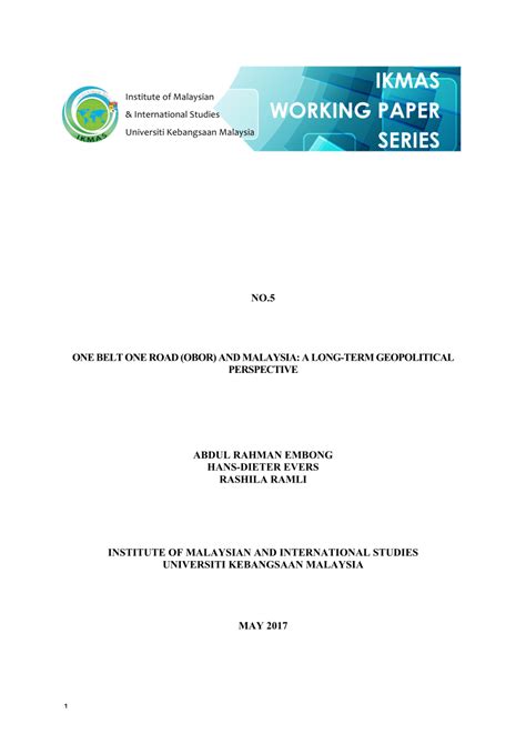 Последние твиты от one belt one road association malaysia (pmobor) (@obormalaysia). (PDF) One Belt One Road (OBOR) and Malaysia: A Longterm ...
