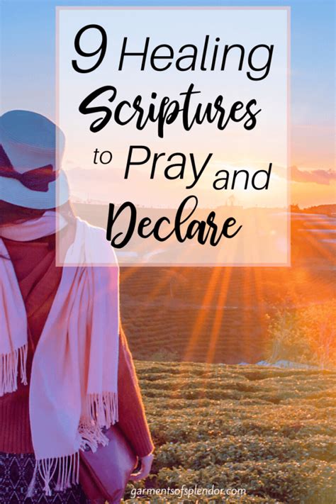 Nine Healing Scriptures To Pray And Declare Healing Verses Healing