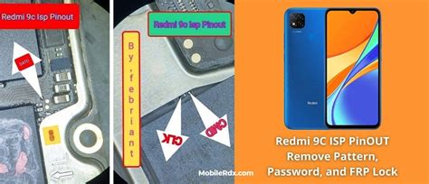 Redmi C ISP PinOUT To Remove Pattern Password And FRP Lock