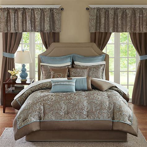 Madison Park Essentials Brystol 24 Piece Complete Comforter Set Bed
