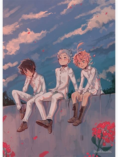 The Promised Neverland Art Print By Bluebiscuits Redbubble