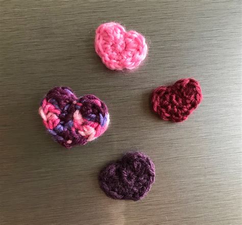 Pretty Hand Crocheted Fridge Magnets Sets Of 4 Perfect For Etsy