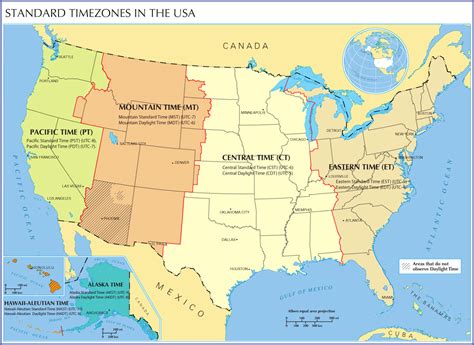 Time Zone Map Free Large Images