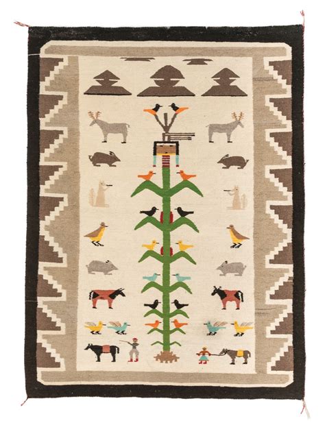Navajo Cornstalk Pictorial Rug Rugs Kids Rugs Quilts