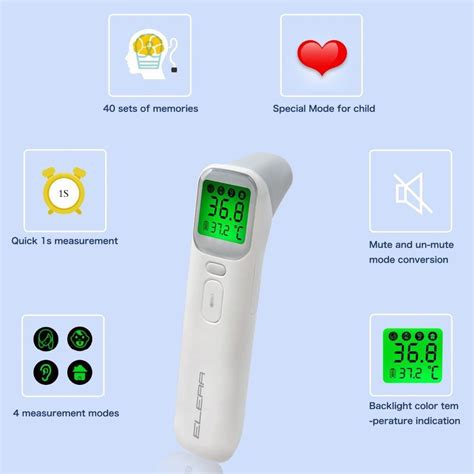 Contactless Infrared Digital Thermometer With Fever Alarm Lcd