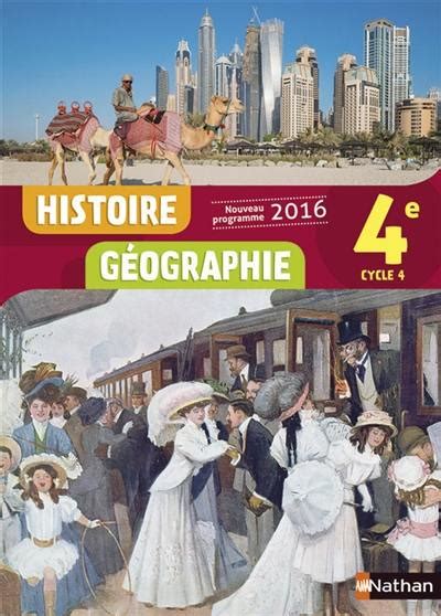 Livre Histoire Géographie 4 Cycle 4 Nouveau Programme 2016 Nathan