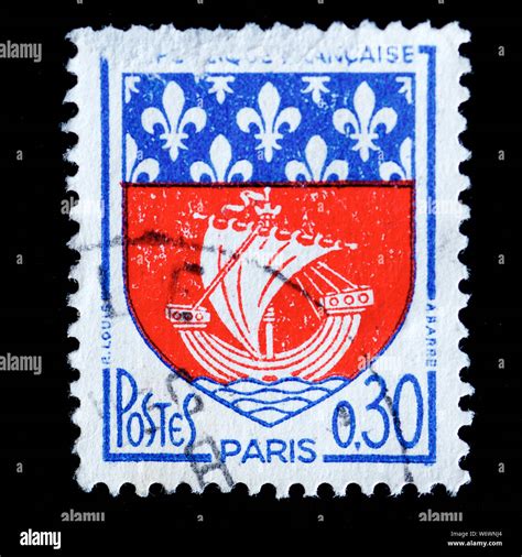 France Postage Stamp Paris Stock Photo Alamy