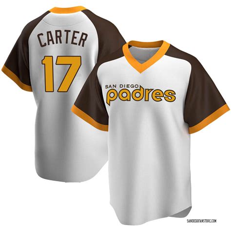 Joe Carter Mens San Diego Padres Home Cooperstown Collection Jersey