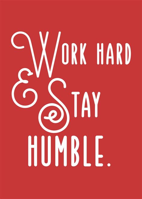 Printable Quote Sign Work Hard Stay Humble Instant Download Etsy