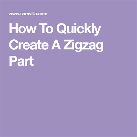 Kinky hair is the driest hair type, thus it is more prone to breakage and requires a gentle touch. How To Quickly Create A Zigzag Part | Zig zag, Create ...