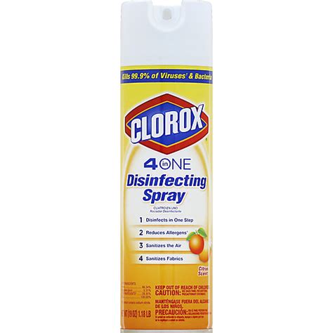 Clorox Disinfecting Spray 4 In One Citrus Scent Air Fresheners