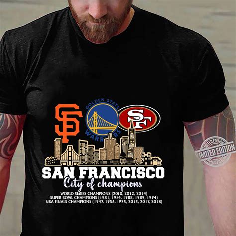 San Francisco Sports Teams San Francisco City Of Champions Shirt