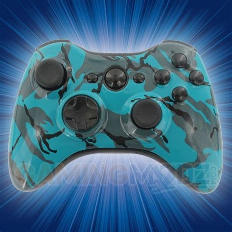 Turquoise Camo Xbox 360 Modded Controller Is A Perfect T For A
