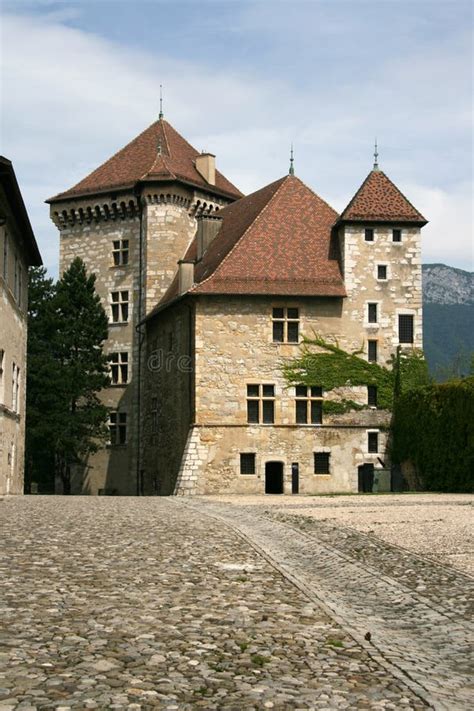 Castle Annecy Savoy France Stock Photo Image Of Mountains House