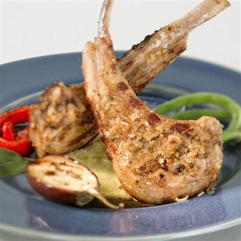 Côtelettes d agneau au pesto au fromage Le Riopelle de l Isle