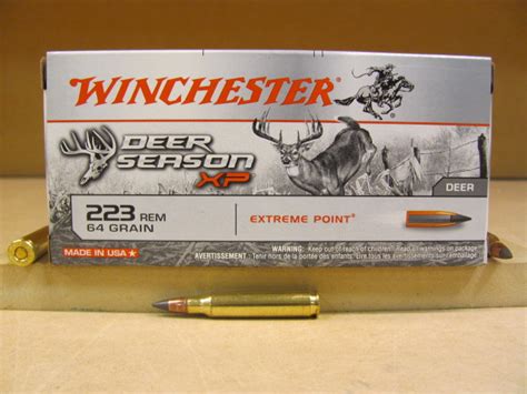 20 Round Box 223 Rem 64 Grain Winchester Deer Season Xp Extreme Point