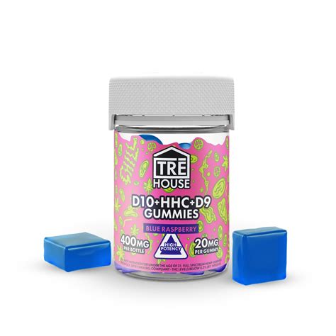 Tre House Delta 10 + HHC Gummies - 400mg - Everything 420