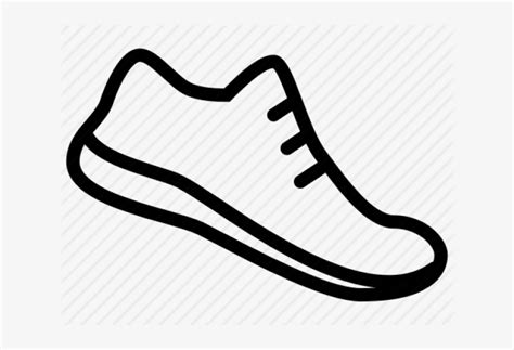 Running Shoe Clipart Black And White