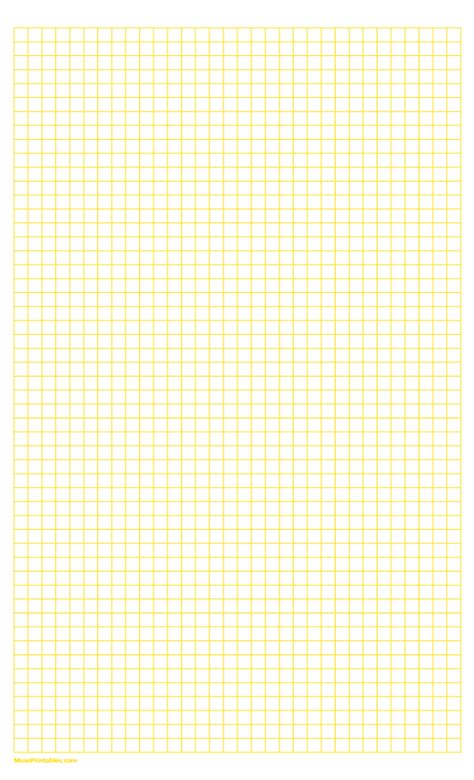 Printable 14 Inch Yellow Graph Paper For Legal Paper
