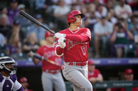 Shohei Ohtani Mike Trout Homer But Angels Lose To Rockies On Late
