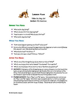 Go, Dog, Go. A Complete Lesson Plan. by Sandra Halajian | TpT