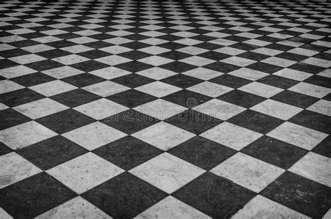 Black And White Checkered Marble Floor Stock Photo Image 52101814