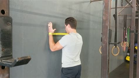 Wall Slide Shoulder Flexion With Banded External Rotation Er Youtube