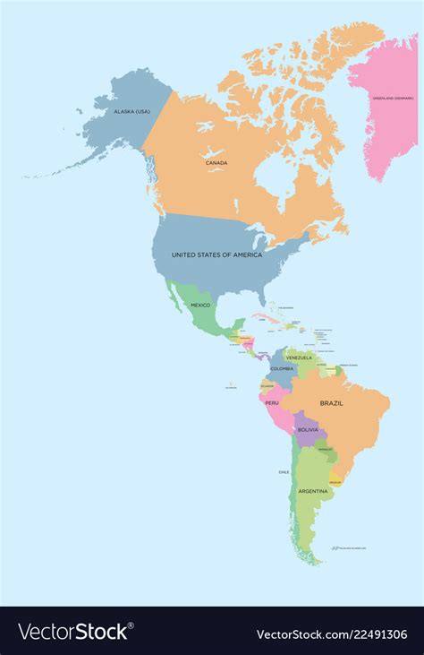 Political Map Of North And South America Pdf