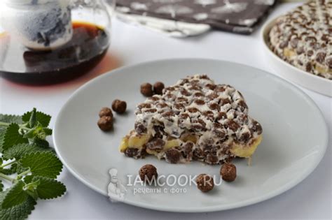 Торт из сухого завтрака шоколадных шариков рецепт с фото пошагово