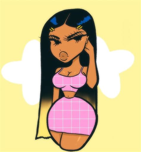 solostrations on instagram “ 2000s baddie collab ” drawings of black girls girls cartoon art