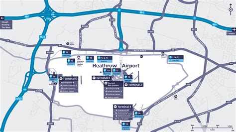Heathrow Car Parking Space Map London Ontheworldmap Com