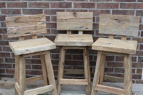 Shop our collection of hand forged iron bar stools online today. Custom built stools made from reclaimed barn wood ...