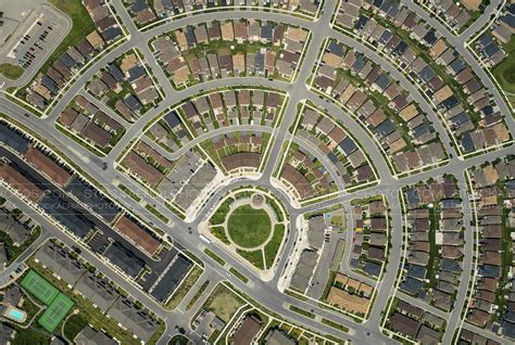 Aerial Photo Modern Neighbourhood