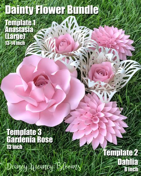Download Dainty Flower Bundle | Paper flowers, Large paper flowers ...