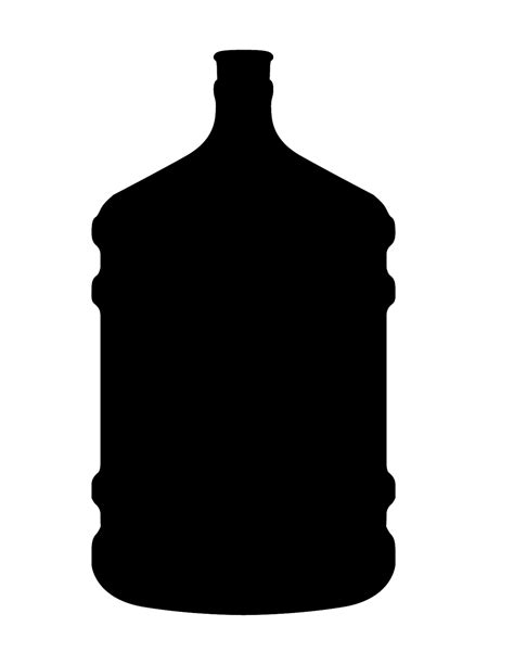 Water Bottle Silhouette Clip Art Bottle Silhouette Png Download