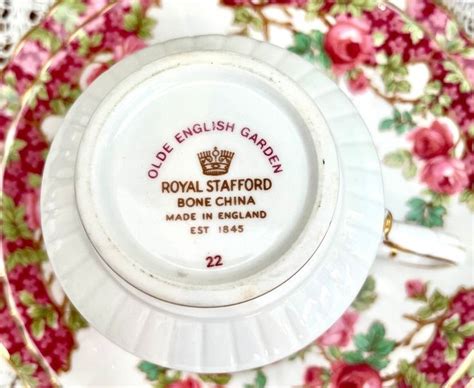 Vintage Royal Stafford Olde English Garden Teacup Etsy