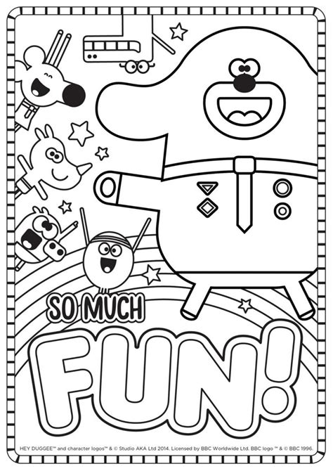 Fun Colouring Sheet Hey Duggee Official Website Coloring Sheets
