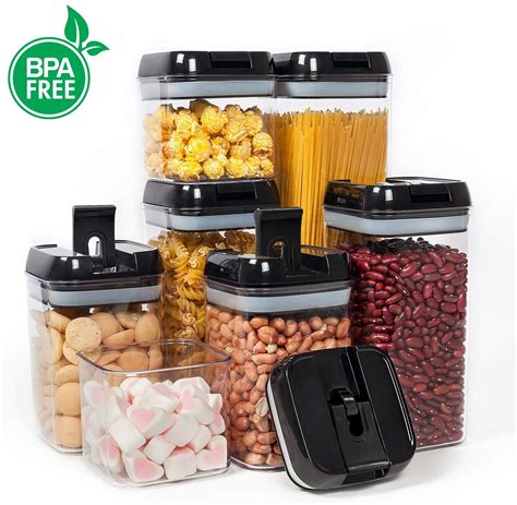 Airtight Food Storage Containers Vtopmart 7 Pieces Bpa Free Plastic C